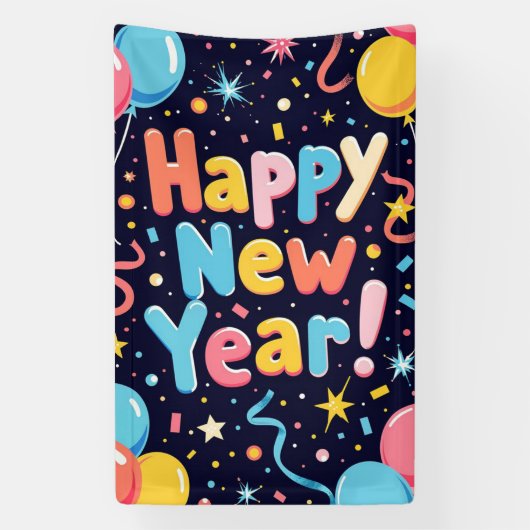 Happy New Year Banner (Vertikal)