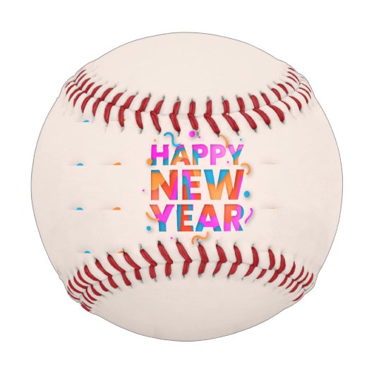 Happy New Year Baseball (Rückseite)