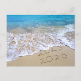 Happy New Year Beach Postkarte