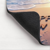 Happy New Year Beach Text Mousepad (Ecke)