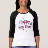 Happy New Year Beste Party Message T - Shirt (Vorderseite)