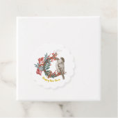 Happy New Year Bird Wreath Geschenkanhänger (Beispiel)