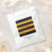 Happy New Year Black and Yellow Geschenktütchen (Ausgeschnitten)