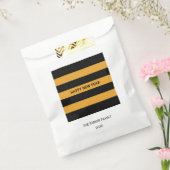 Happy New Year Black and Yellow Geschenktütchen (Versiegelt)