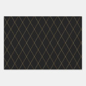 Happy New Year Black Gold Geschenkpapier Set (Vorderseite 3)