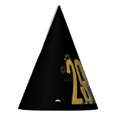 Happy New Year - Black Gold Party Hat Partyhütchen (Links)