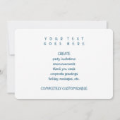 Happy New Year Bokee Einladung (Rückseite)