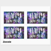Happy New Year Bokee Rechteckiger Aufkleber (Blatt)