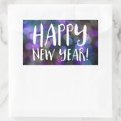 Happy New Year Bokee Rechteckiger Aufkleber (Tasche)