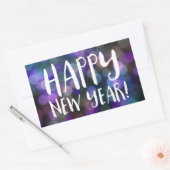 Happy New Year Bokee Rechteckiger Aufkleber (Umschlag)