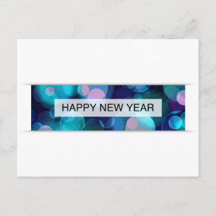 Happy new year (bokeh) feiertagspostkarte