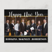 Happy New Year Business Postcard Postkarte (Vorderseite)