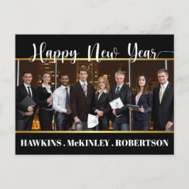 Happy New Year Business Postcard Postkarte