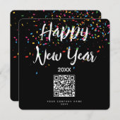 Happy New Year Business QR Code Urlaub (Vorne/Hinten)