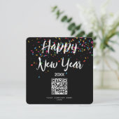 Happy New Year Business QR Code Urlaub (Stehend Vorderseite)