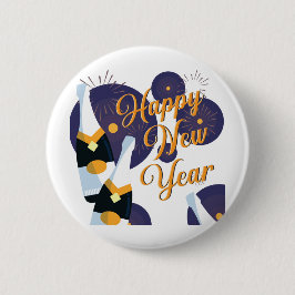 Happy New Year Button