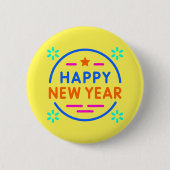 "Happy New Year" Button (Vorderseite)