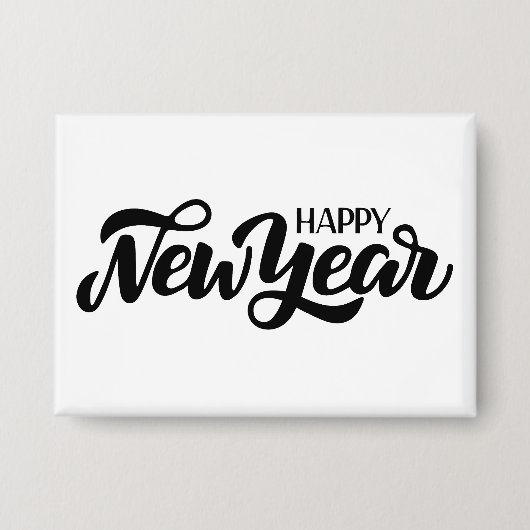 Happy New Year Button (Vorderseite)