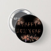 Happy New Year Button (Vorne & Hinten)
