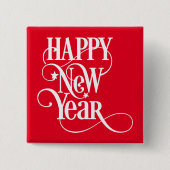 Happy New Year Button (Vorderseite)