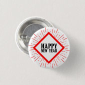 Happy New Year Button (Vorne & Hinten)