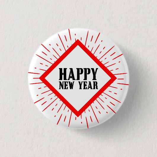 Happy New Year Button (Vorderseite)