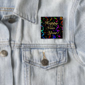 "Happy New Year!" Button Square (Beispiel)