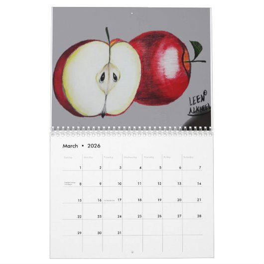 Happy New Year Calendar Kalender (Mär 2026)