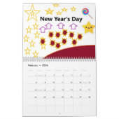 Happy New Year Calendar Kalender (Feb 2026)