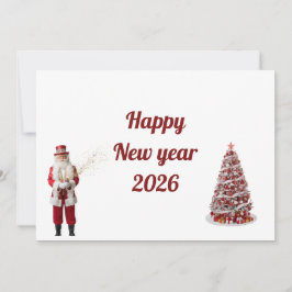 Happy New Year Card 2026 Karte