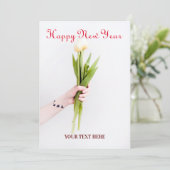 HAPPY NEW YEAR CARD DANKESKARTE (Stehend Vorderseite)