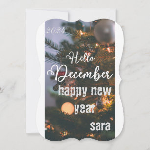 Happy New Year Card Einladung