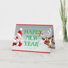 Happy New Year Card Feiertagskarte