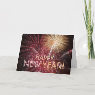 Happy New Year Card Feiertagskarte