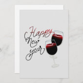 Happy New Year Card Feiertagskarte (Vorne/Hinten)
