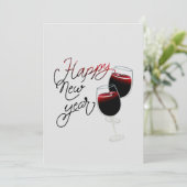 Happy New Year Card Feiertagskarte (Stehend Vorderseite)