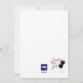 Happy New Year Card Feiertagskarte (Rückseite)