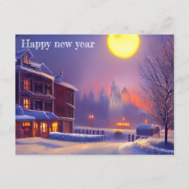 Happy New Year Card Feiertagspostkarte