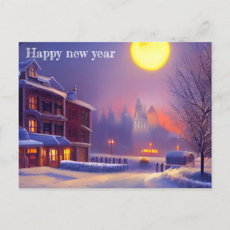 Happy New Year Card Feiertagspostkarte