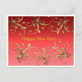 Happy New Year Card Feiertagspostkarte