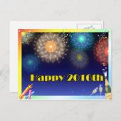 Happy New Year Card Feiertagspostkarte (Vorne/Hinten)