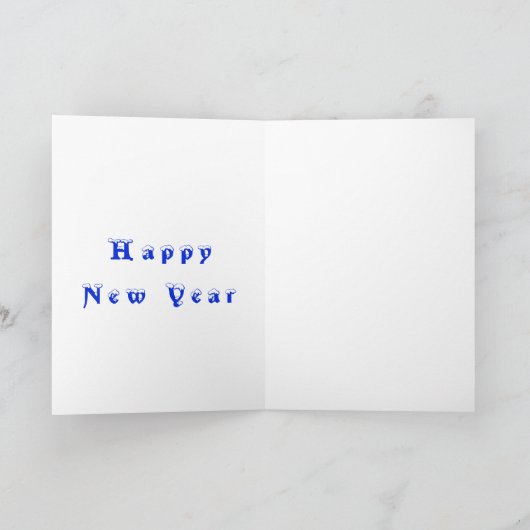 Happy New Year Card für Sie Karte (Innenseite)