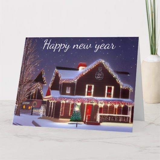 Happy New Year Card Karte (Vorderseite)
