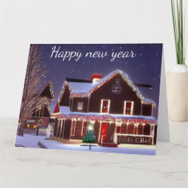 Happy New Year Card Karte