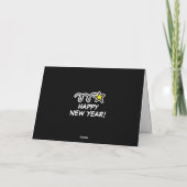 Happy New Year Card mit Shooting Star Karte (Rückseite)