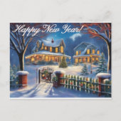 Happy New Year Card Postkarte (Vorderseite)