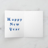 Happy New Year Card Winterlandschaft Karte (Innenseite)