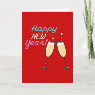 Happy New Year Cards Feiertagskarte