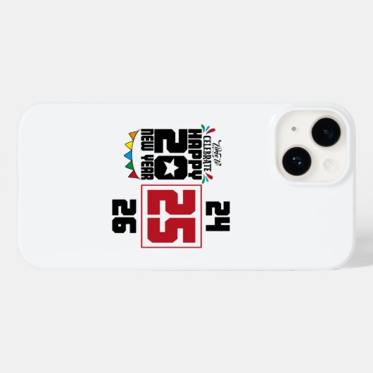 Happy New Year Case-Mate iPhone Hülle (Rückseite (Horizontal))