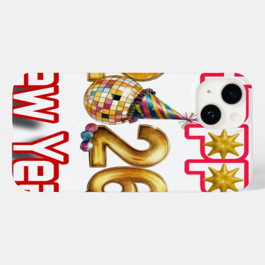 Happy New year Case-Mate iPhone Hülle (Rückseite (Horizontal))